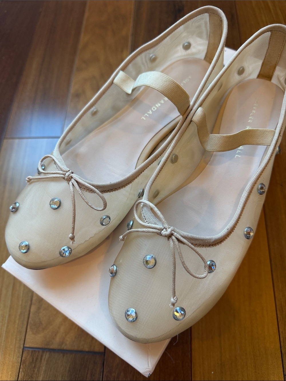 Loeffler Randall Leonie Crystal Stud Flats